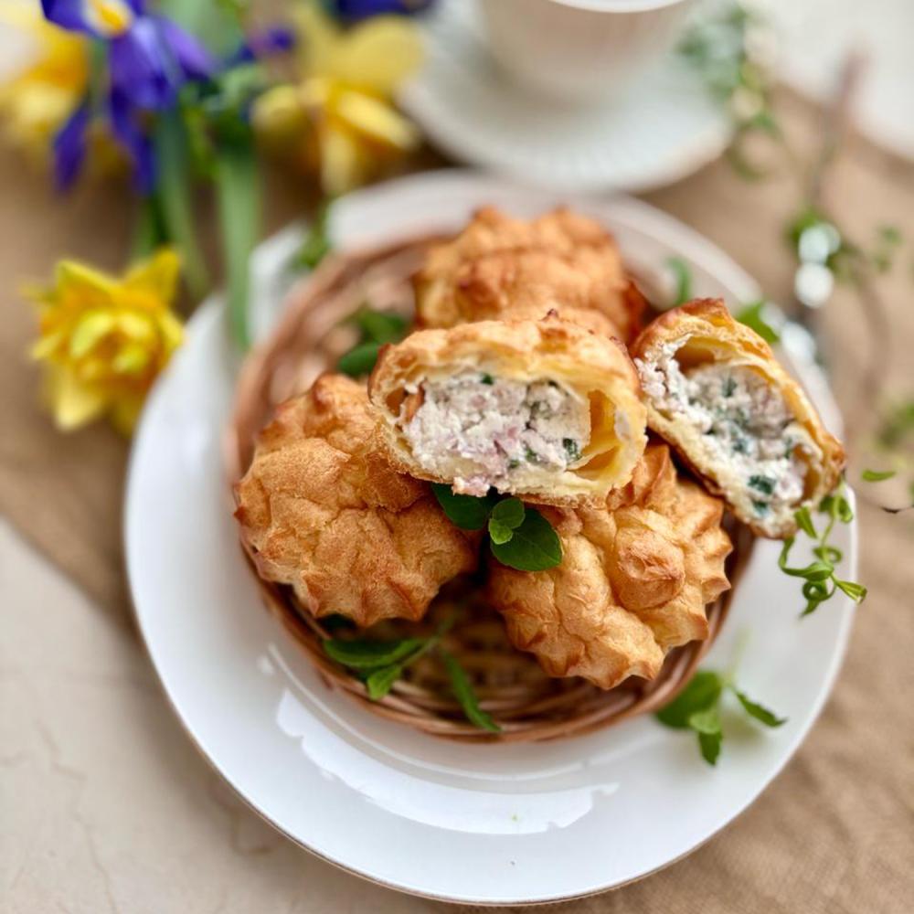 ПРОФИТРОЛИ С БЕКОНОМ